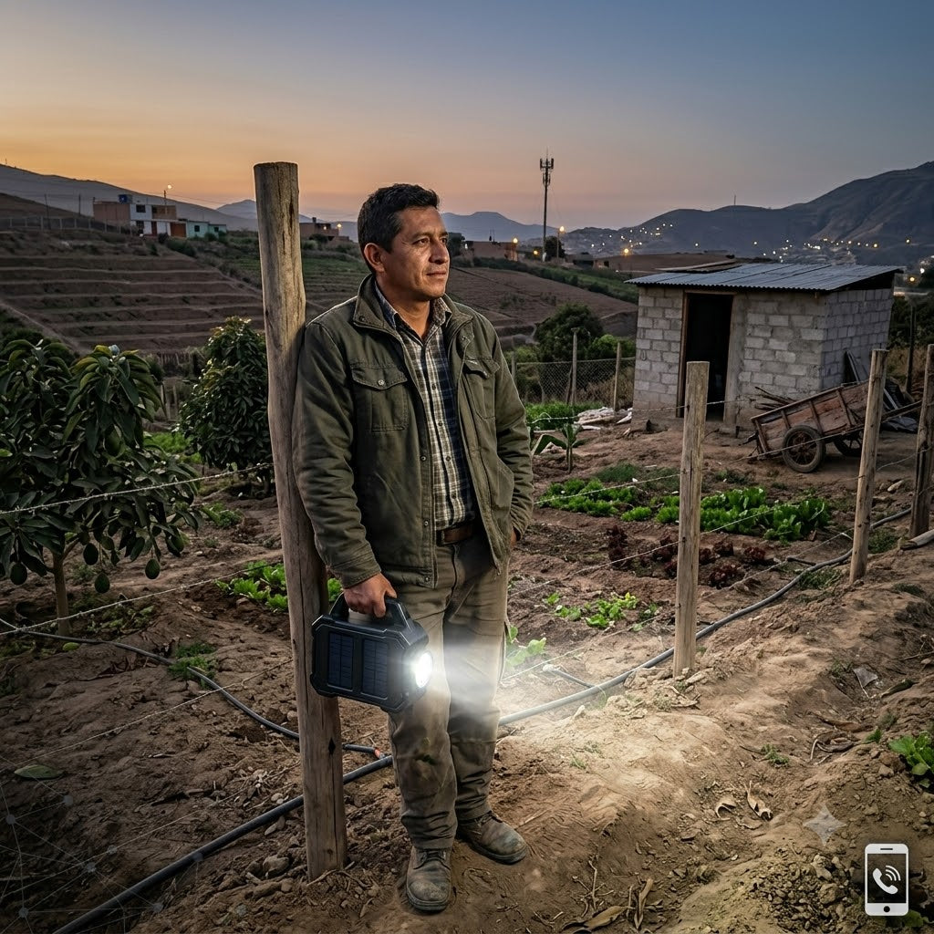 LINTERNA LED RECARGABLE CON LUZ SOLAR - ILUMINA TUS NOCHES OSCURAS