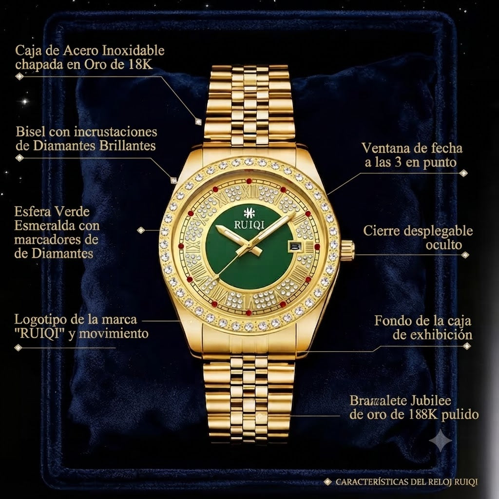 RELOJ DE PULSERA DE LUJO-UN DISEÑO EXCLUSIVO PARA QUIENES MARCAN LA DIFERENCIA