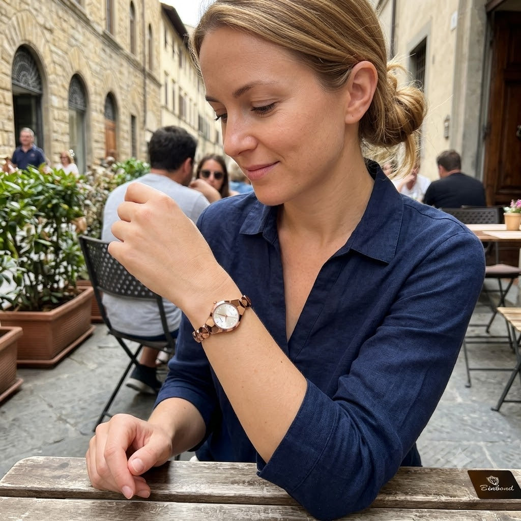 RELOJ ELEGANTE ROSE-DESTACA CON UN ACCESORIO DISEÑADO PARA BRILLAR