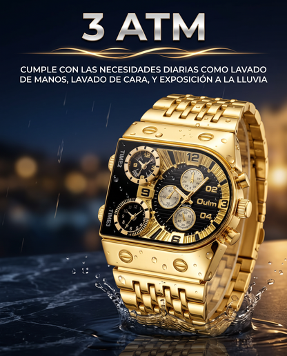 RELOJ DORADO FUTURISTA - RESISTENTE Y POTENTE A LAS SALPICADURAS LA