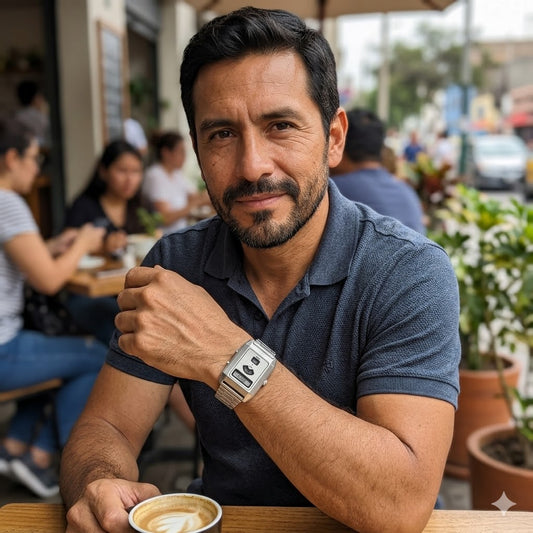 RELOJ VINTAGE FUTURISTA- DISEÑADO SOLO PARA HOMBRES ELEGANTES TIK