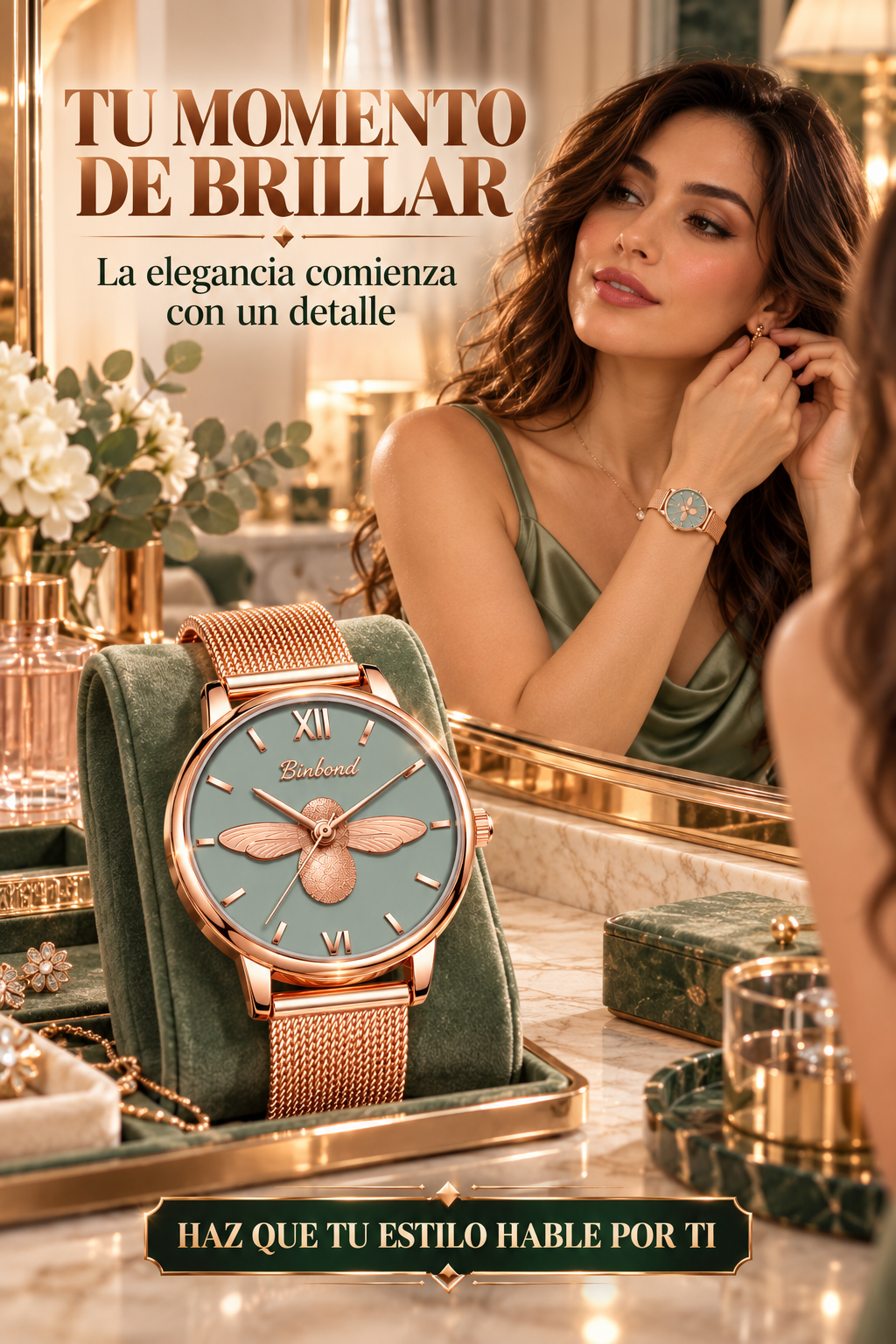 RELOJ CIGARRA-UN DISEÑO EXCLUSIVO QUE COMBINA ELEGANCIA, DELICADEZA Y LUJO EN CADA DETALLE