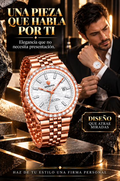 RELOJ HOMBRE ELEGANTE-DESCUBRE LA ELEGANCIA Y EL LUJO QUE HARÁN BRILLAR CADA MOMENTO DE TU VIDA