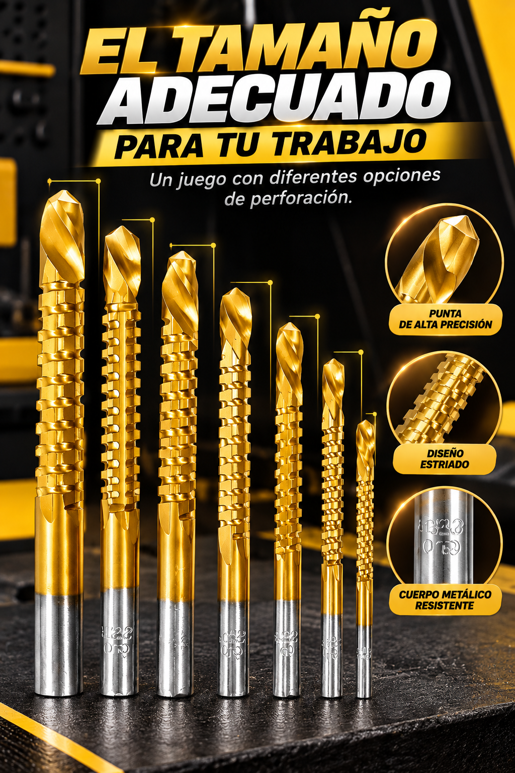 BROCAS MULTIFUNCIONALES PARA PERFORAR CON PRECISIÓN Y FACILIDAD!