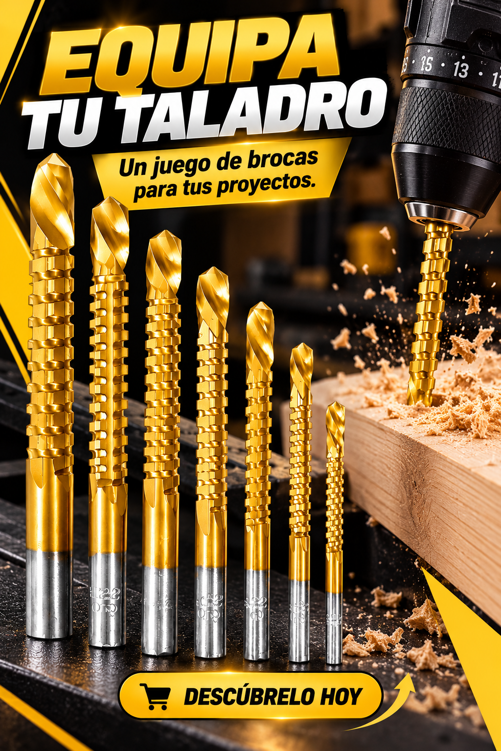 BROCAS MULTIFUNCIONALES PARA PERFORAR CON PRECISIÓN Y FACILIDAD!