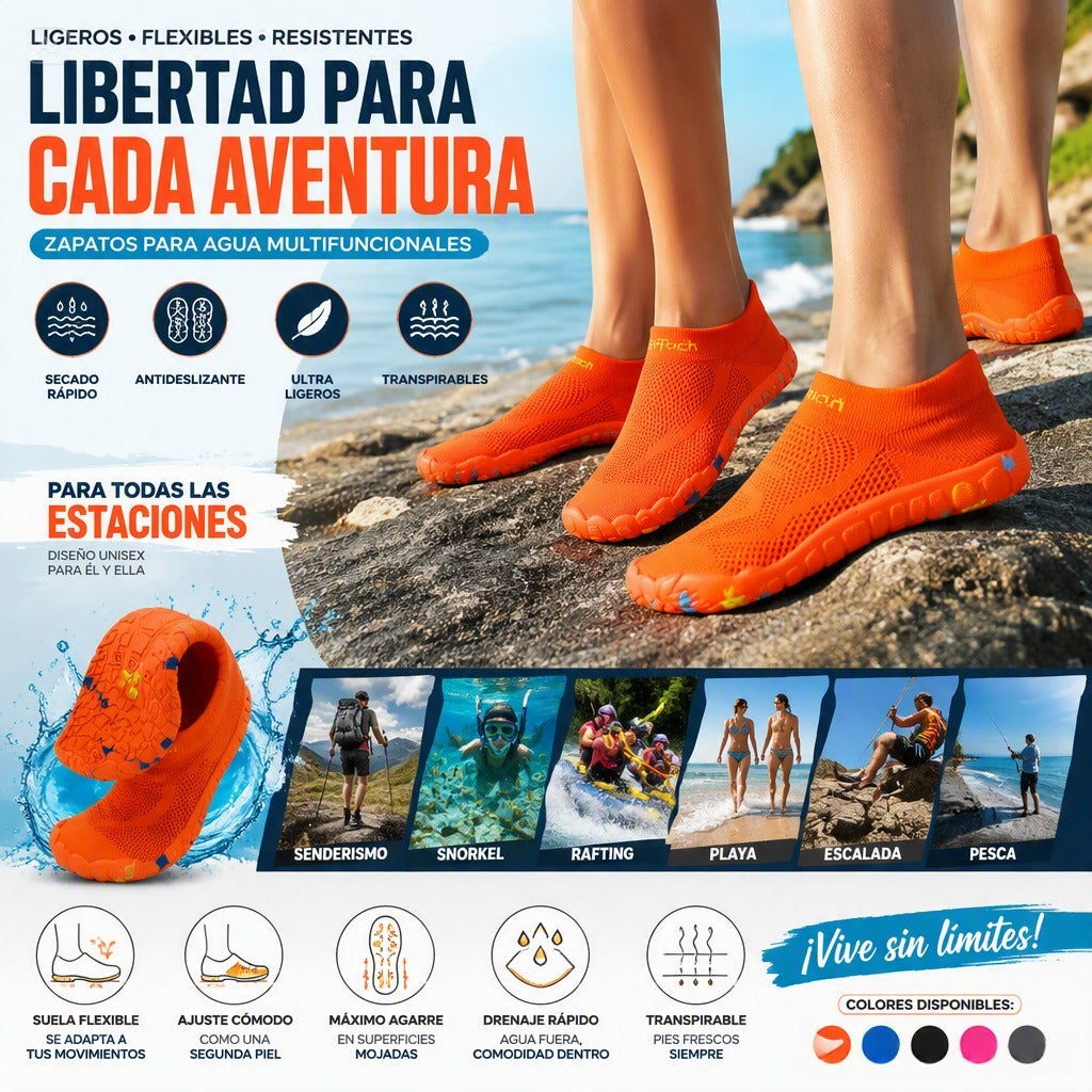 ZAPATILLAS LIGERAS DE SECADO RÁPIDO