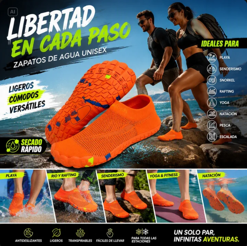 ZAPATILLAS LIGERAS DE SECADO RÁPIDO