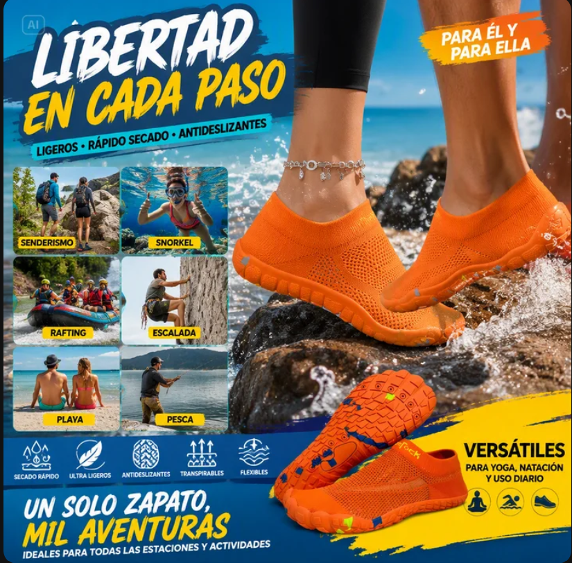 ZAPATILLAS LIGERAS DE SECADO RÁPIDO