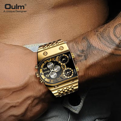 RELOJ DORADO FUTURISTA - RESISTENTE Y FUERTE A LOS GOLPES TIK