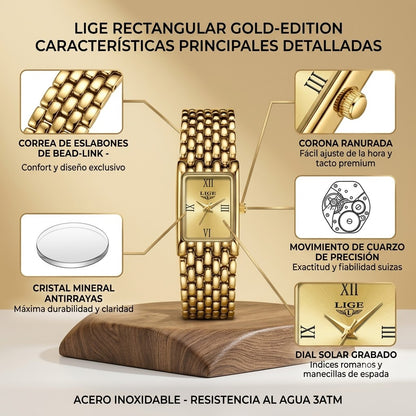 RELOJ DE LUJO - RESISTENTE AL AGUA ,  MATERIALES Y ACABADOS FINOS