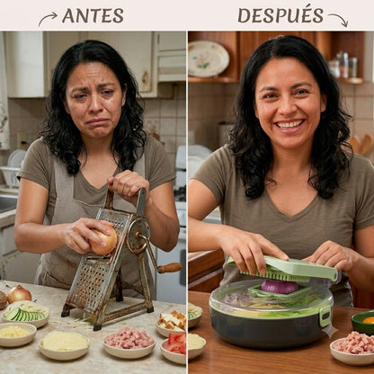 CORTADOR DE VERDURAS MULTIFUNCIONAL - COCINA RAPIDO Y FACIL TODOOS LOS DIAS