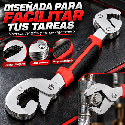 LLAVE UNIVERSAL AUTOAJUSTABLE PARA TUERCAS Y TUBERÍAS