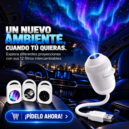 LUZ LED 12 EN 1 CON PROYECCIÓN DE ESTRELLAS PARA ILUMINARTE EN LA OSCURIDAD