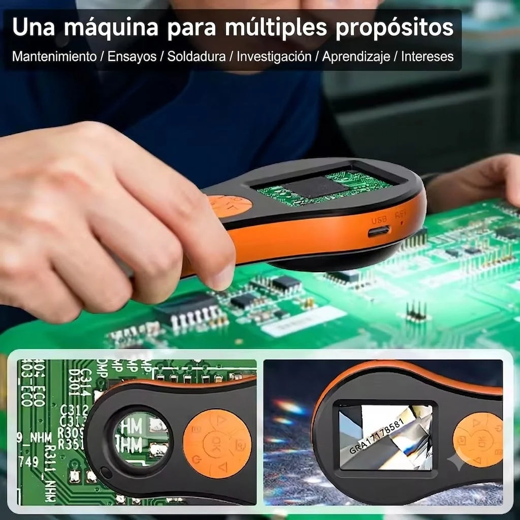 MICROSCOPIO PORTATIL-IPS DE 2,0 PULGADAS HD 1080P 500X TIK