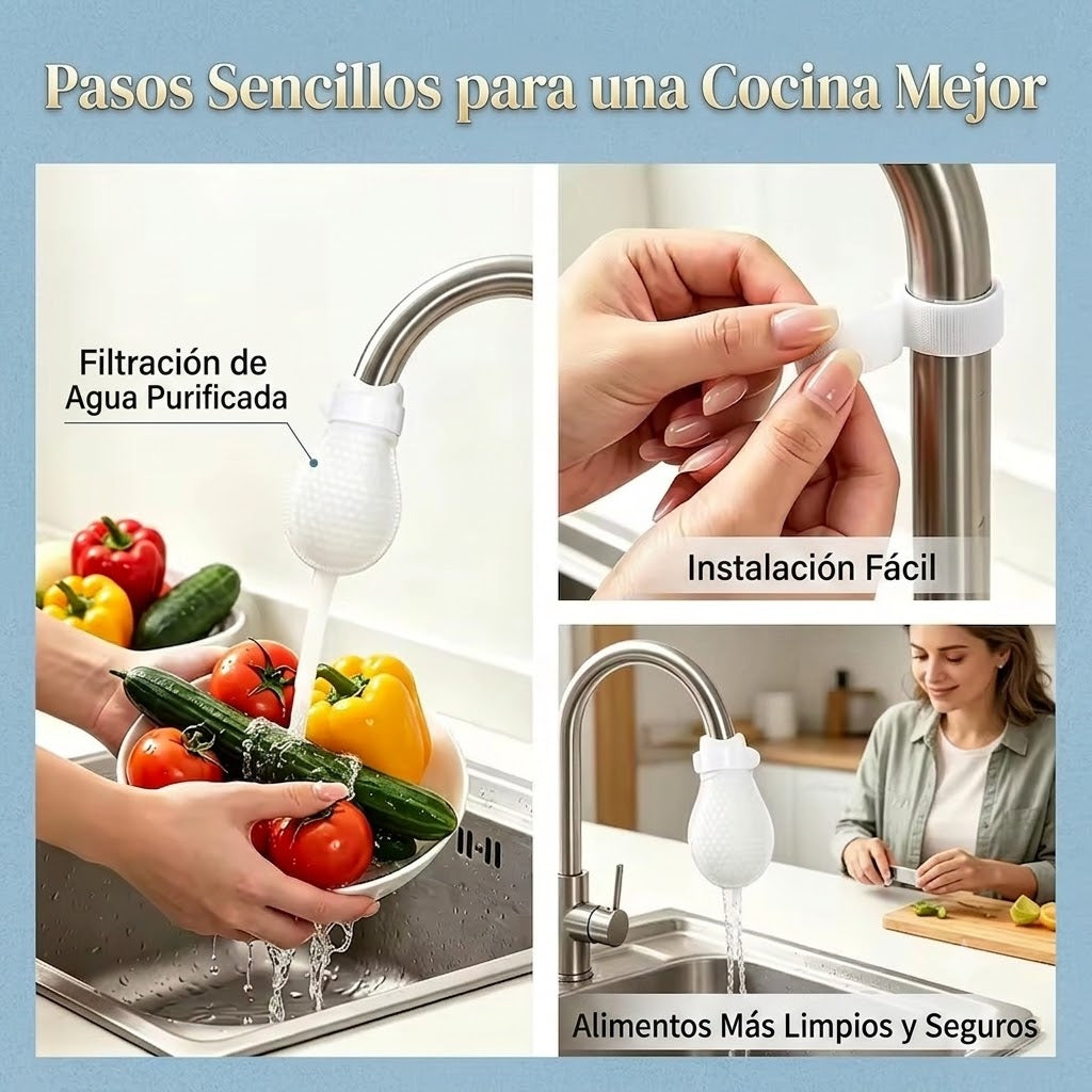 TELA PURIFICADORA-DISFRUTA DE AGUA MAS LIMPIA PARA COCINAR, LAVAR Y BEBER
