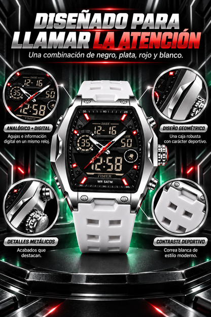 RELOJ DEPORTIVO SAMDA CON DISEÑO FUTURISTA Y MÁXIMO ESTILO