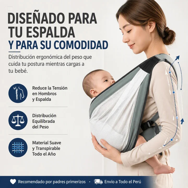 PORTABEBES AJUSTABLE-FRESCO, COMODO Y SUPER SEGURO