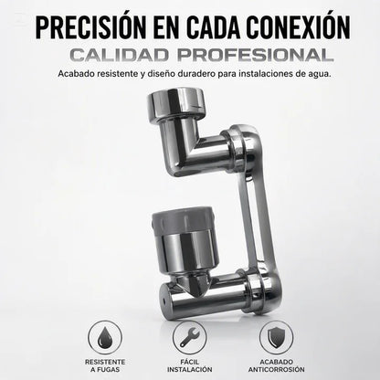 ADAPTADOR DE GRIFO GIRATORIO MULTIFUNCIONAL-MAXIMA FLEXIBILIDAD Y FACIL INSTALACION