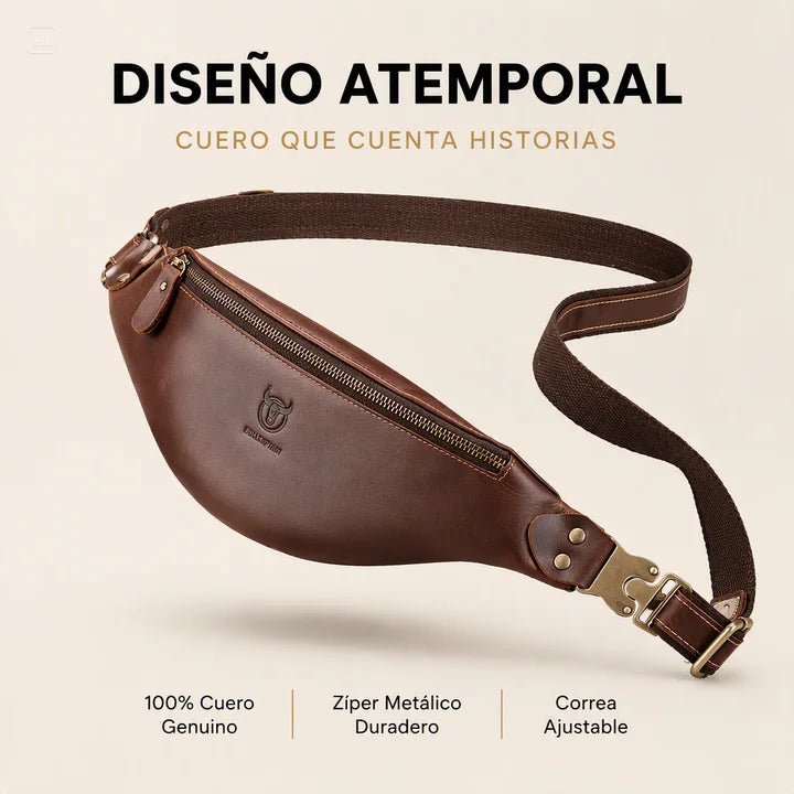 CANGURERA DE CUERO RESISTENTE-MAXIMA RESISTENCIA, COMODIDAD Y DISEÑO SOFISFICADO