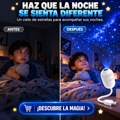 LUZ LED 12 EN 1 CON PROYECCIÓN DE ESTRELLAS PARA ILUMINARTE EN LA OSCURIDAD