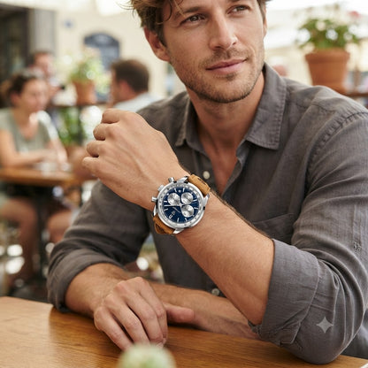 POEDAGAR VANGUARD BLUE-ELEGANCIA DEPORTIVA CON PRECISION Y ESTILO EN CADA SEGUNDO
