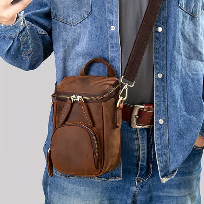 BOLSO DE CUERO - IMPERMEABLE Y DISEÑADO PARA UN HOMBRE ELEGANTE