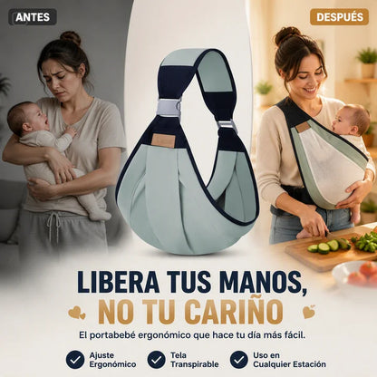 PORTABEBES AJUSTABLE-FRESCO, COMODO Y SUPER SEGURO