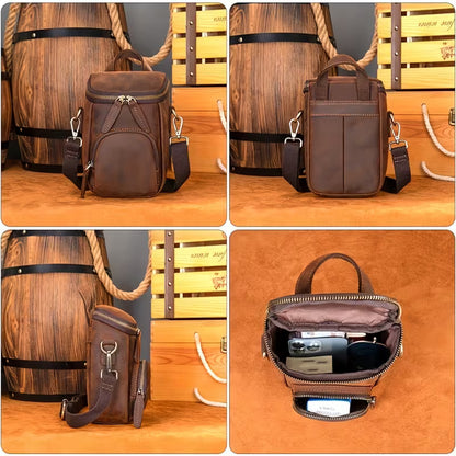 BOLSO DE CUERO - IMPERMEABLE Y DISEÑADO PARA UN HOMBRE ELEGANTE