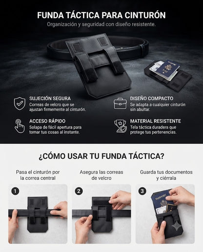 CINTURON DE SEGURIDAD-RIÑONERA ANTIRROBO PARA VIAJES