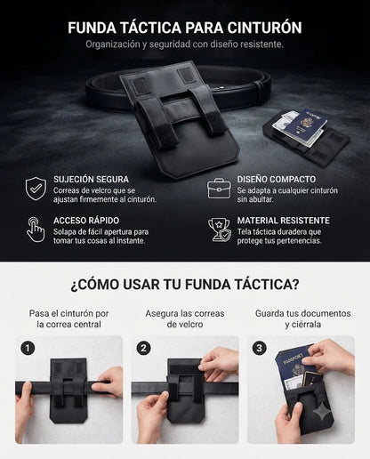 BILLETERA CINTURON DE SEGURIDAD-PROTECCION ANTIRROBO PARA VIAJES TIK