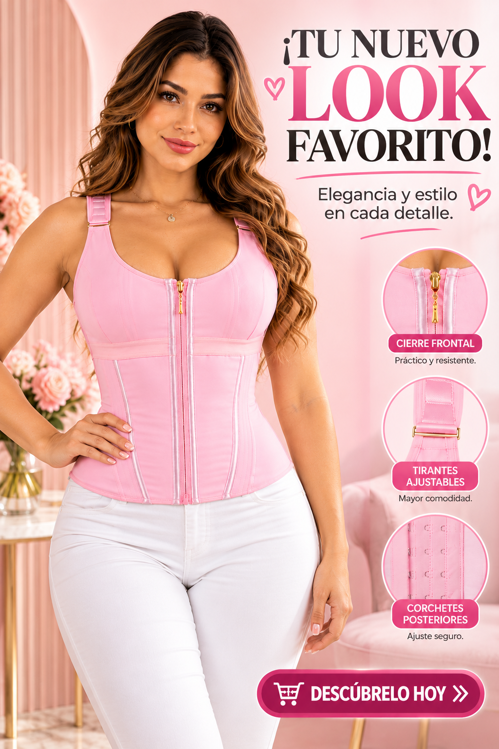 FAJA MOLDEADORA CON CIERRE FRONTAL PARA RESALTAR TUS CURVAS