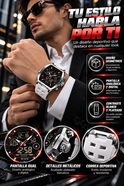 RELOJ DEPORTIVO SAMDA CON DISEÑO FUTURISTA Y MÁXIMO ESTILO