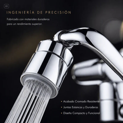 ADAPTADOR DE GRIFO GIRATORIO MULTIFUNCIONAL-MAXIMA FLEXIBILIDAD Y FACIL INSTALACION