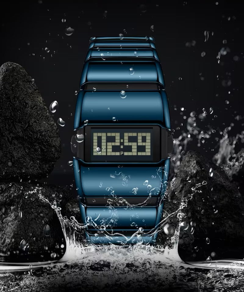 RELOJ DEPORTIVO CON PANTALLA DIGITAL - DISEÑO LUMINOSO Y ACUATICO