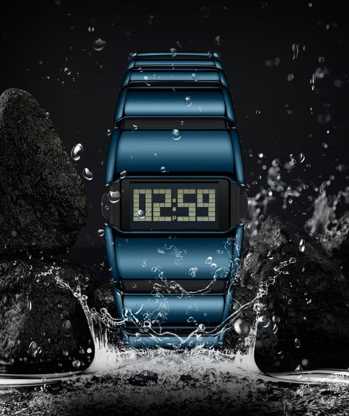 RELOJ DEPORTIVO CON PANTALLA DIGITAL - DISEÑO LUMINOSO Y ACUATICO