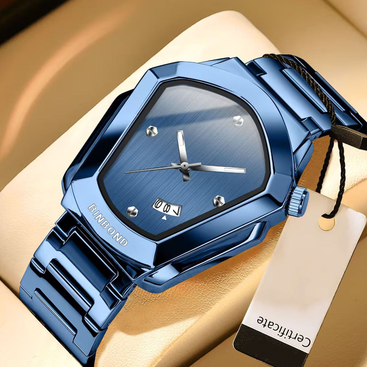 RELOJ BINBOND AZUL - PARA EL HOMBRE ELEGANTE Y  MODERNO