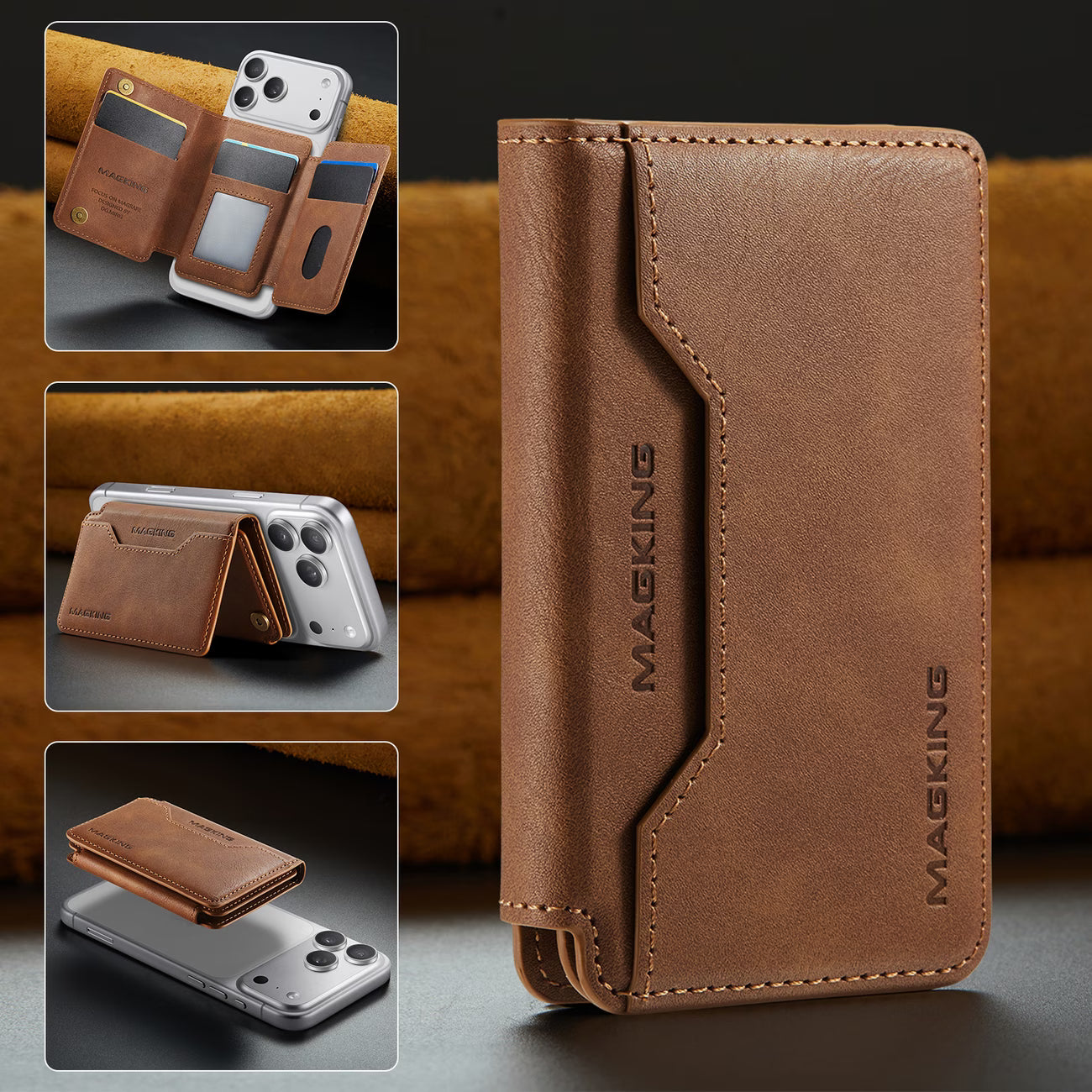 BILLETERA MAGNETICA -  SEGURIDAD EN TUS TARJETAS 100% CUERO