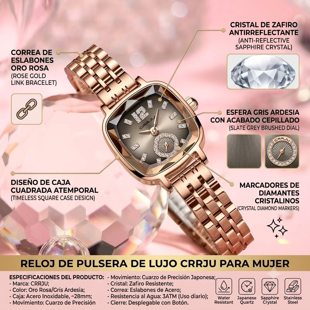 RELOJ MUJER ELEGANTE-ELEGANTE Y VERSATIL PERCFECTA PARA TI