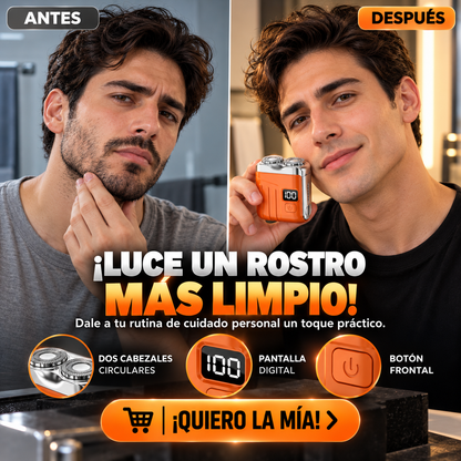 AFEITADORA ELÉCTRICA PORTÁTIL CON PANTALLA DIGITAL
