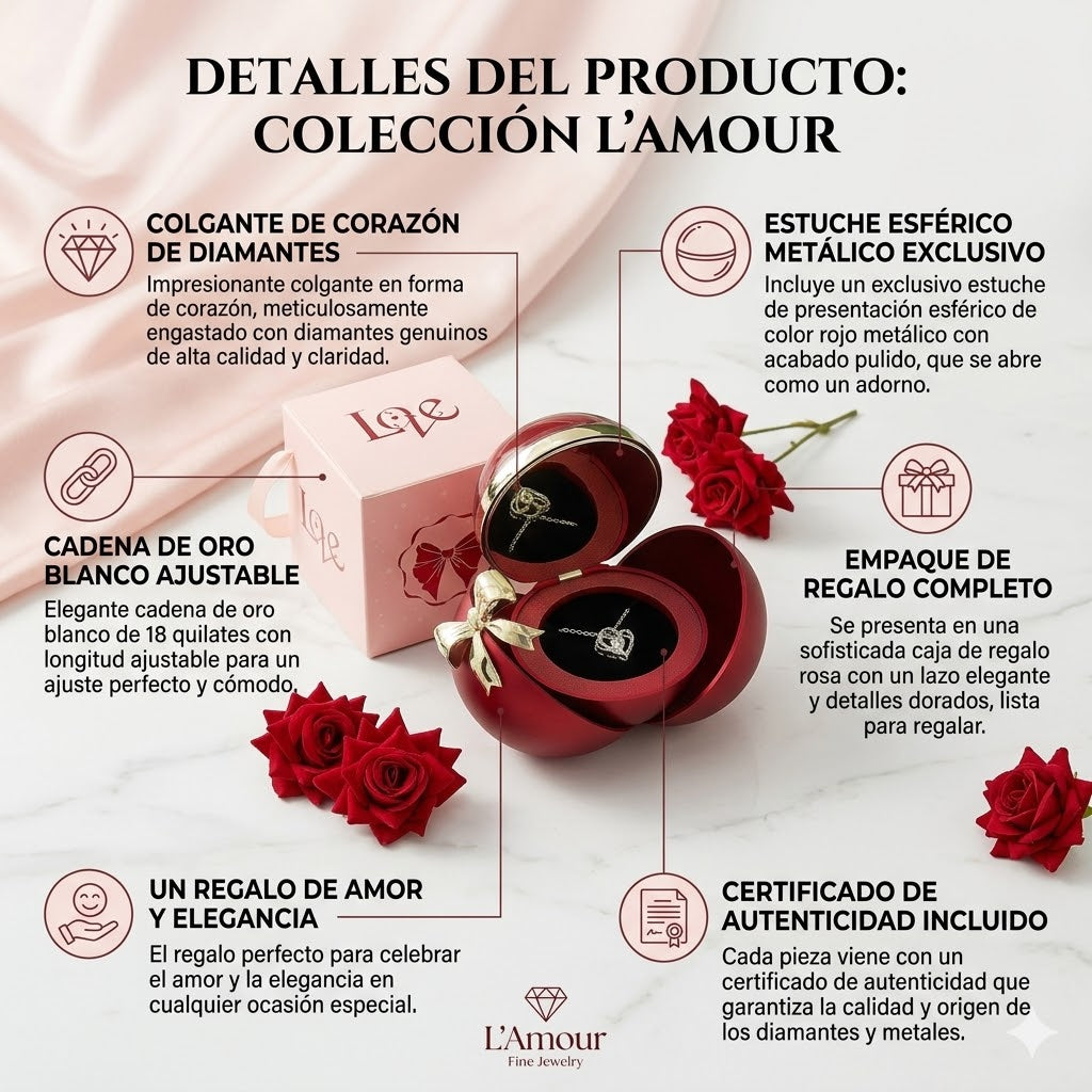 COLLAR DE CORAZON - UN SIMBOLO DE CARIÑO Y PROTECCION EN CADA MOMENTO
