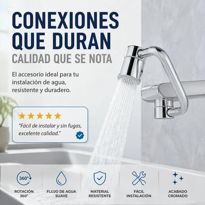 ADAPTADOR DE GRIFO GIRATORIO MULTIFUNCIONAL-MAXIMA FLEXIBILIDAD Y FACIL INSTALACION
