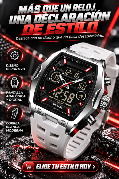 RELOJ DEPORTIVO SAMDA CON DISEÑO FUTURISTA Y MÁXIMO ESTILO