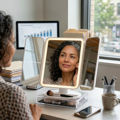 MAQUILLAJE MODERNO CON LUZ LED - UN REGALO QUE TU INGREIDA MERECE