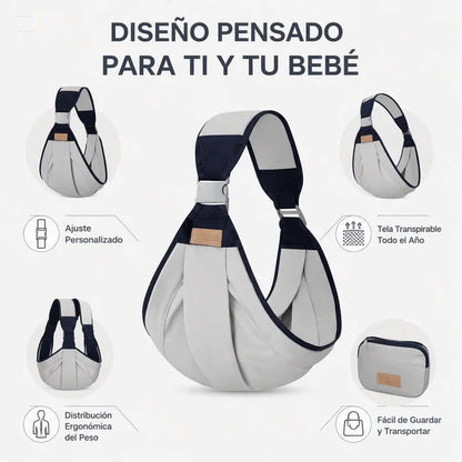 PORTABEBES AJUSTABLE-FRESCO, COMODO Y SUPER SEGURO