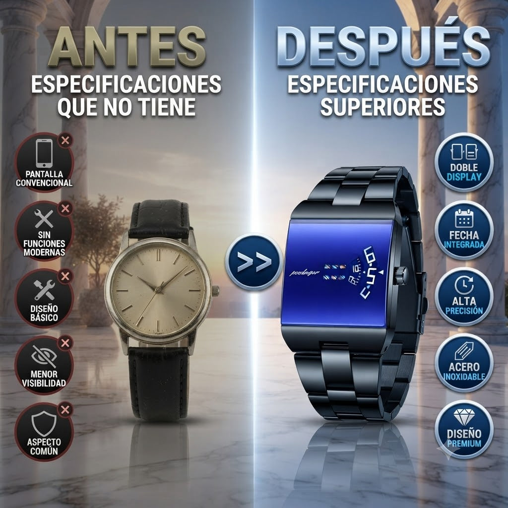 RELOJ DIGITAL DE HOMBRE  - DISEÑO HECHO PARA DESTACAR 2026 LA