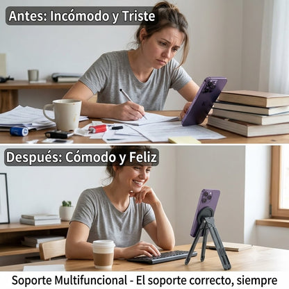 SOPORTE MAGNETICO MULTIFUNCIONAL - PARA TABLET CELULAR Y LAPTOP -