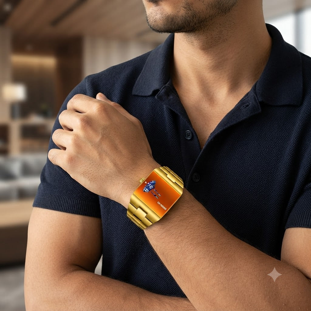 POEDEGAR FUTURISTA DORADO-DISEÑO PREMIUN CON UN ESTILO FUERA DE LO COMUN