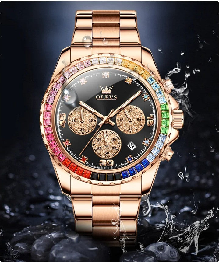 RELOJ DE PIEDRAS PRECIOSAS- LUCE ELEGANTE EN CADA COMPROMISO