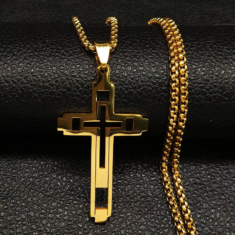 CADENA ELEGANTE-DORADO PARA HOMBRE