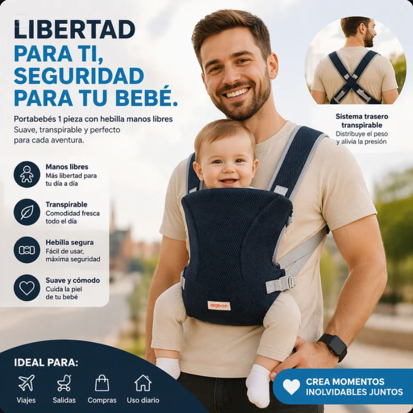 PORTABEBÉS CÓMODO Y SEGURO